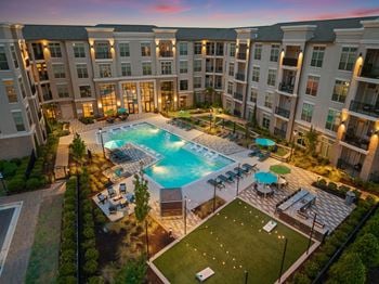 Resort-style swimming pool